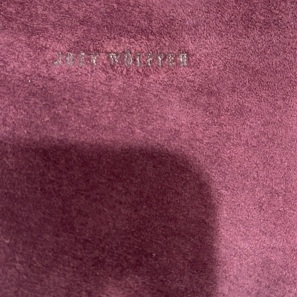Joey Wolffer Suede Crossbody Bag Burgundy Wine